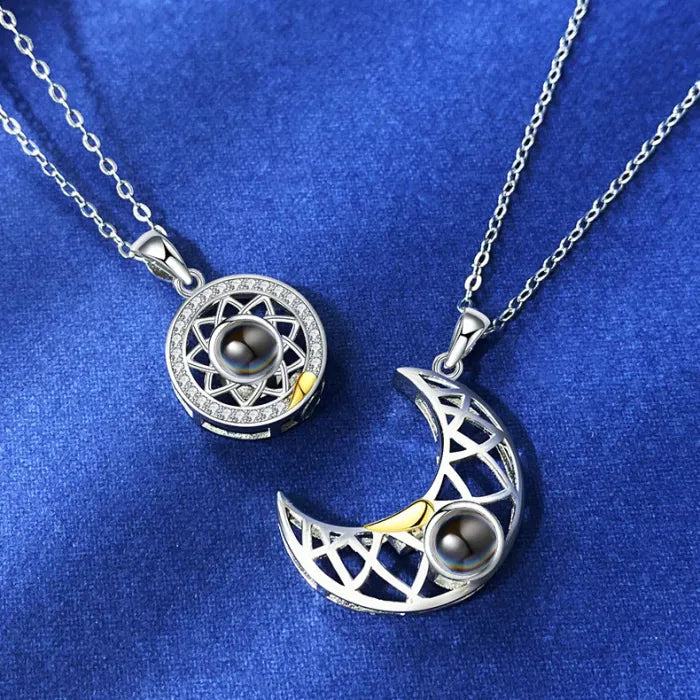 Sun and Moon necklace